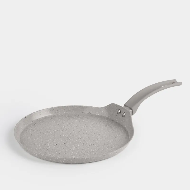 Сковорода блинная, 26 см, с покрытием, алюминий, бежево-серая, Decision