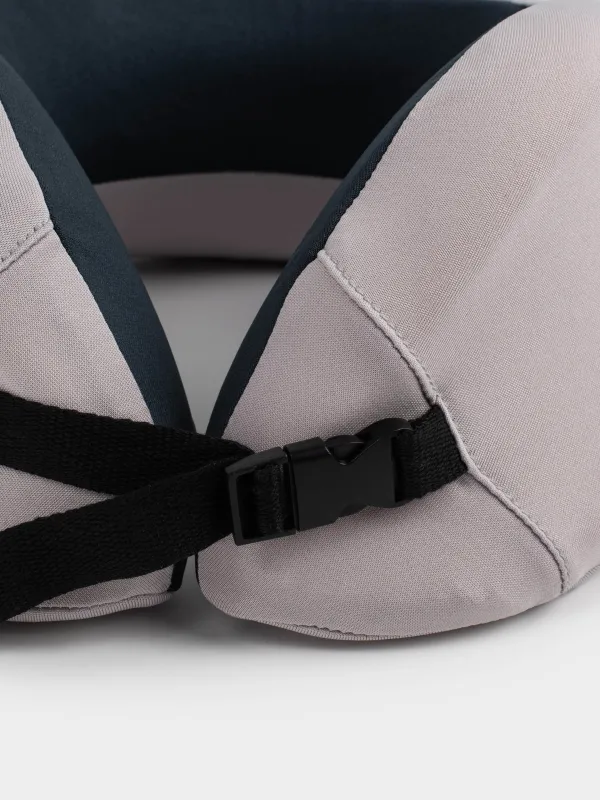 Подушка для путешествия, 27 см, полиэстер, бежево-черная, Travel comfort, image-4