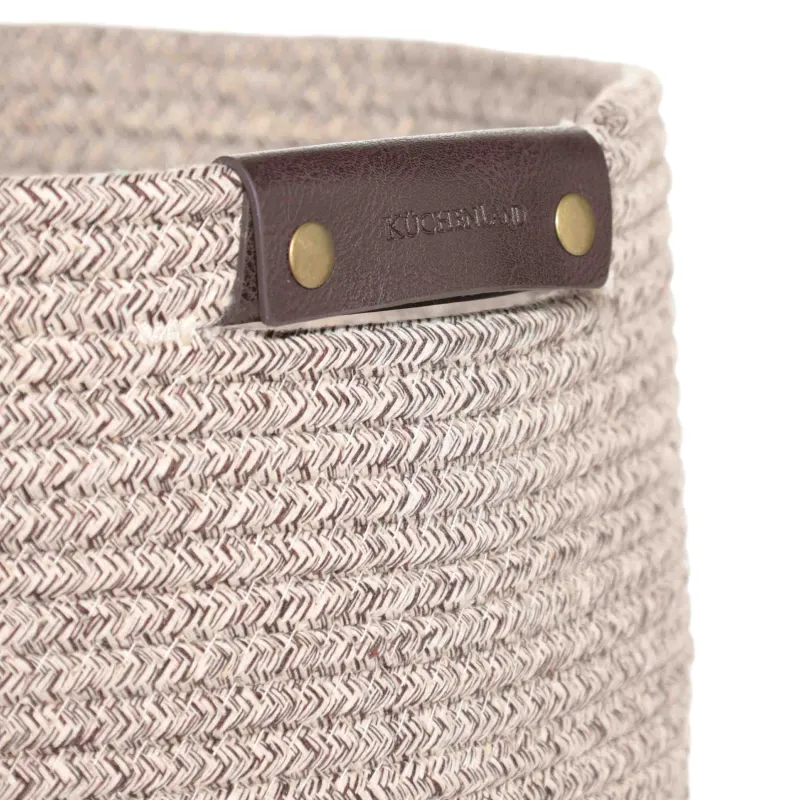 Киім сақтауға арналған сөмке, 38х34х36 см, тұтқалары бар, мақта / полиэстер, сопақ, қоңыр, Twine, image-2