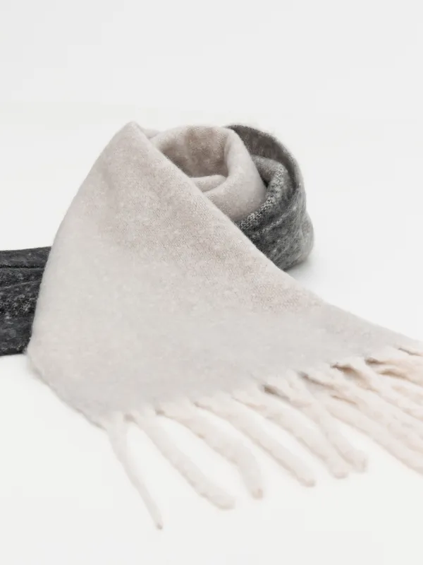 Әйелдер шарфы, 180x50 см, полиэстер, сұр-сарғылт-қоңыр, Loop, image-3