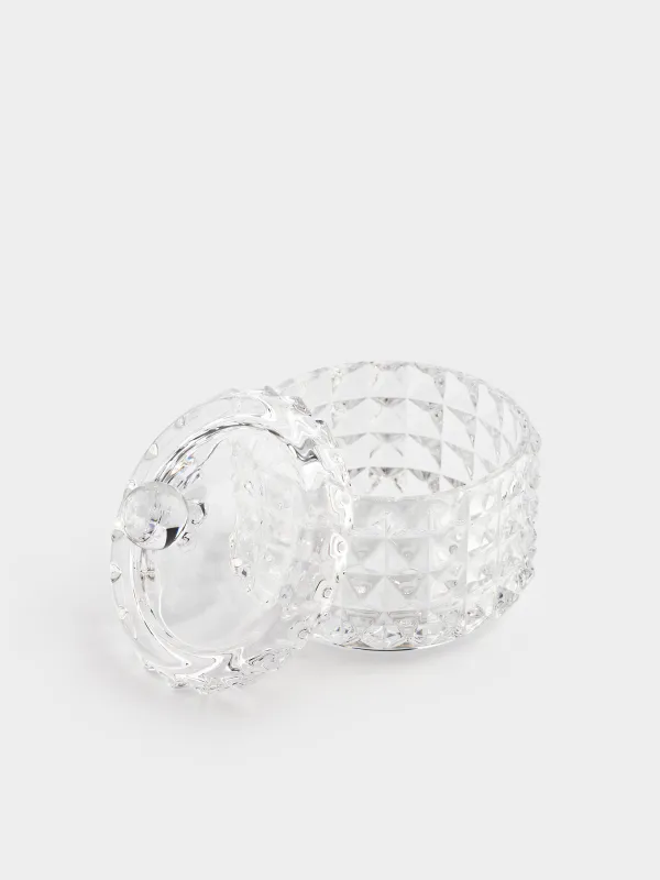 Кәмпит ыдысы, 10х11 см, қақпағы бар, шыны Р, Mosaic, image-2