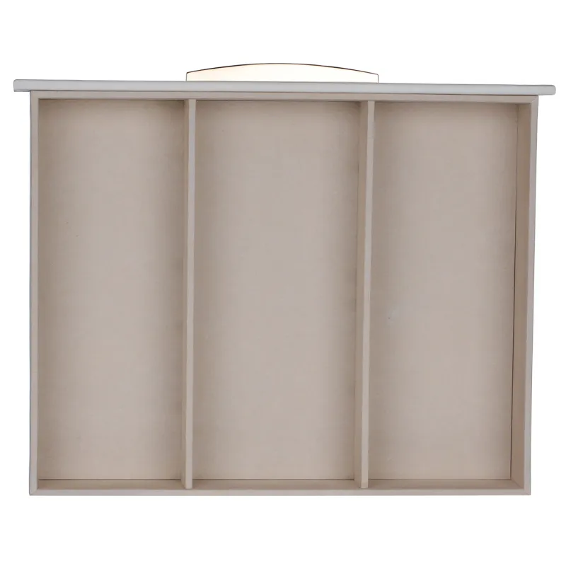 Шкатулка для украшений, 27х22 см, искусственная кожа/МДФ, белая, Premiere, image-3