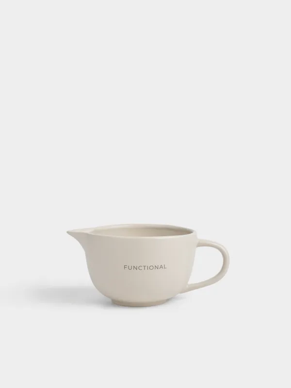 Миска, 1,1 л, с ручкой, керамика K, молочная, Milk kitchen, image-0