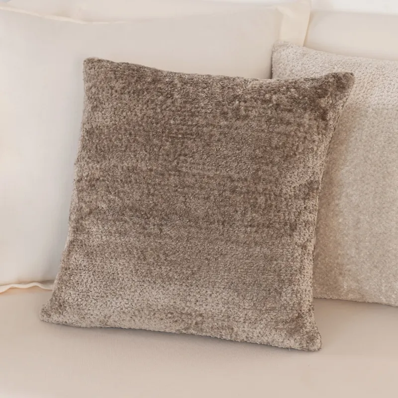 Сәндік жастық, 45х45 см, барқыт, қоңыр, Nordkap