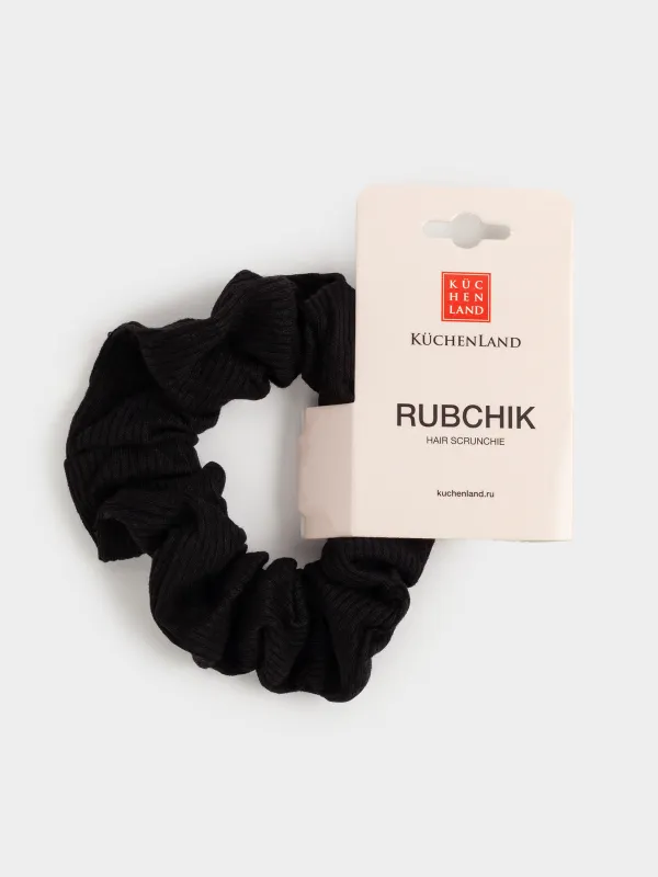 Резинка для волос, 9 см, полиэстер, черная, Rubchik, image-1