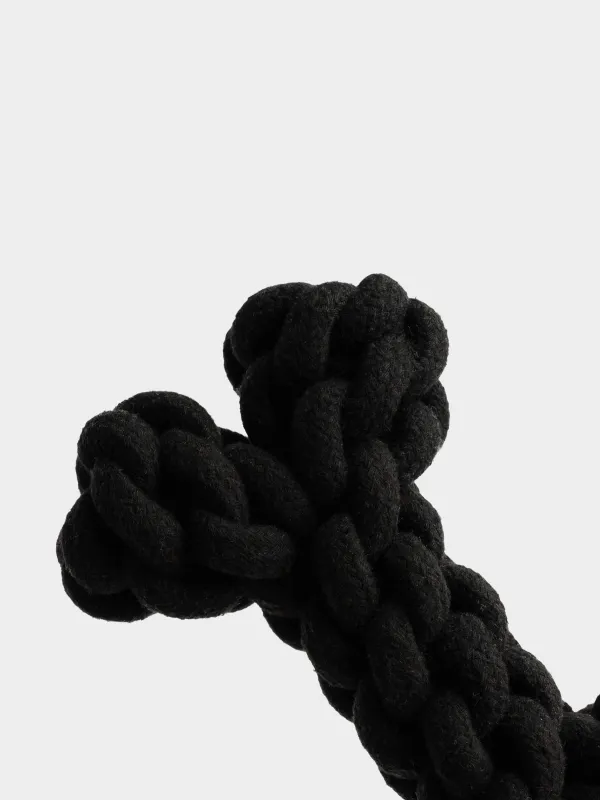 Иттерге арналған ойыншық, 18 см, мақта, қара, сүйек, Big pet, image-3