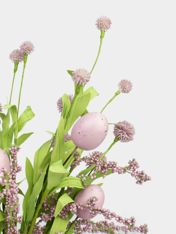 Ветка декоративная, 46 см, Цветы и пасхальные яйца, Easter decor, image-3