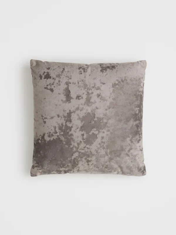 Сәндік жастық, 45х45 см, барқыт/моншақ, күміс, Sparkly, image-1