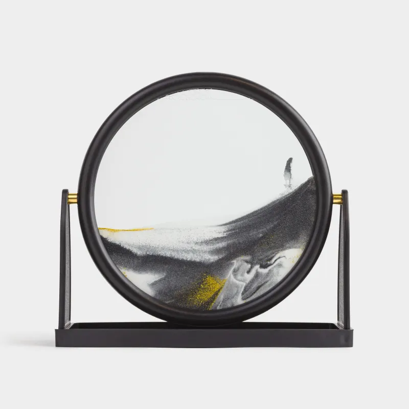 Құмды сурет, 25х24 см, тұғырда, шыны/пластик, Sand time, image-0