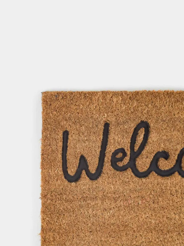 Кілемше, 40х60 см, Кокос жаңғағы/ПВХ, сарғылт-қоңыр, Мысық, Home deco, image-3