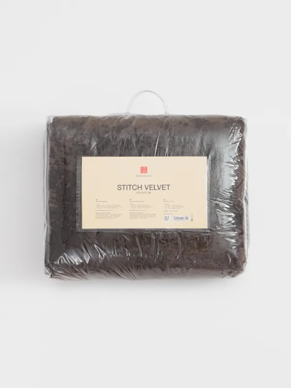 Покрывало, 220х240 см, стеганое, Квадраты, Stitch velvet, image-6
