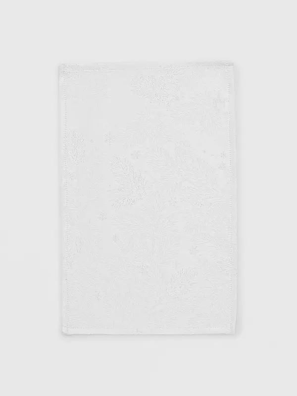 Аспаптарға арналған майлық, 30х45 см, жаккард, полиэстер, тікбұрышты, сарғылт-қоңыр, Қар ұшқындары, Snowflakes, image-0