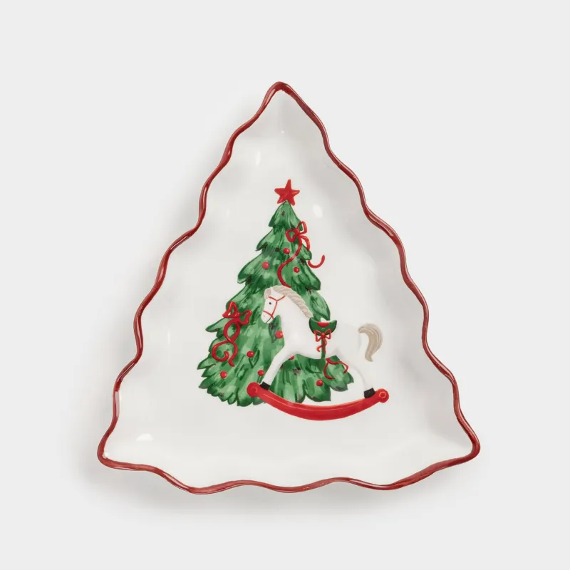 Ыдыс, 20х19 см, керамика, Шыршасы бар жылқы, шырша