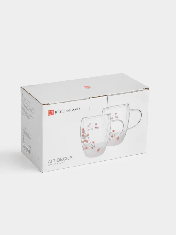 Саптыаяқ, 330 мл, 2 дана, шыны Б, ішінде жидектері бар, Air decor, image-5