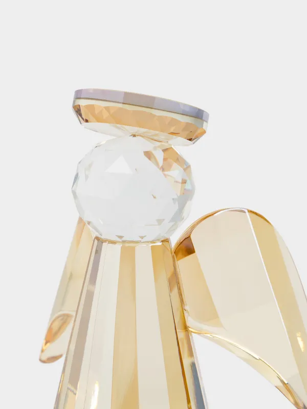 Статуэтка, 11 см, кристальное стекло, янтарная, Ангел, Angel figurine, image-2