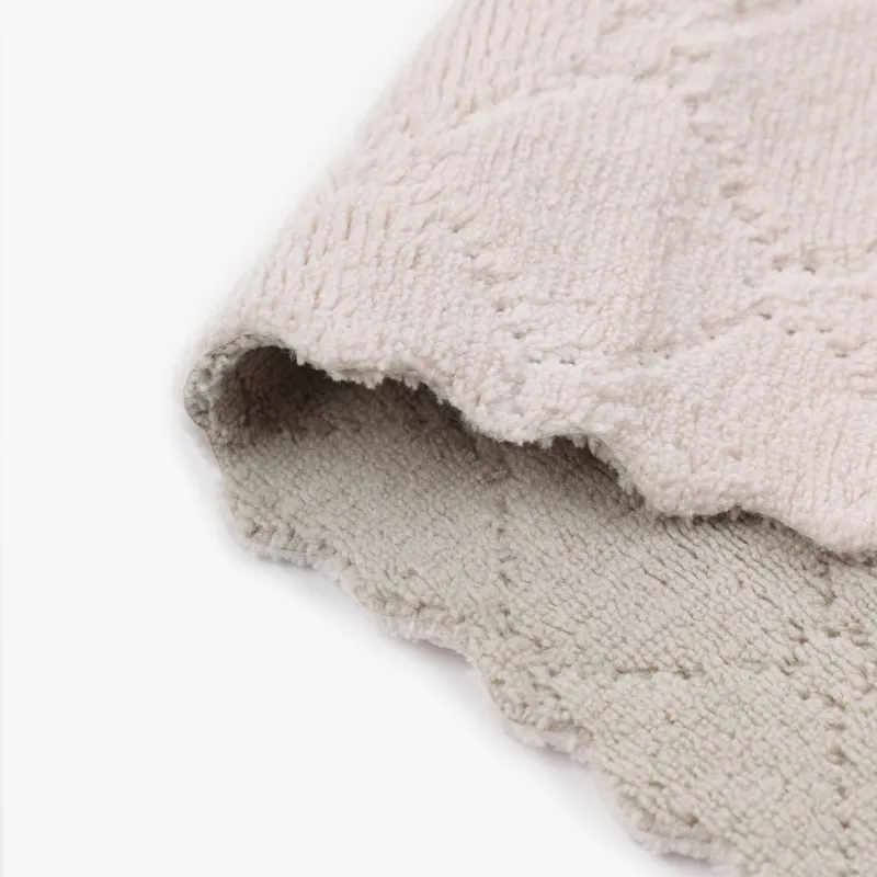 Ас үйге арналған шүберек, 26х17 см, 2 дана, микрофибра, бежевый-қызғылт / сұр, өрнектері бар қадалар, таза, image-2