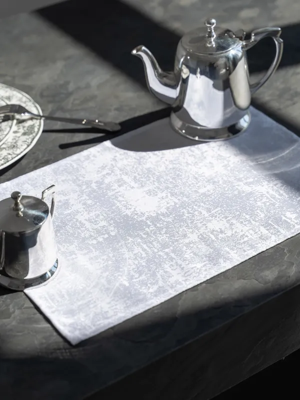 Аспаптарға арналған майлық, 30х45 см, полиэстер, тікбұрышты, ақ, Jacquard, image-2