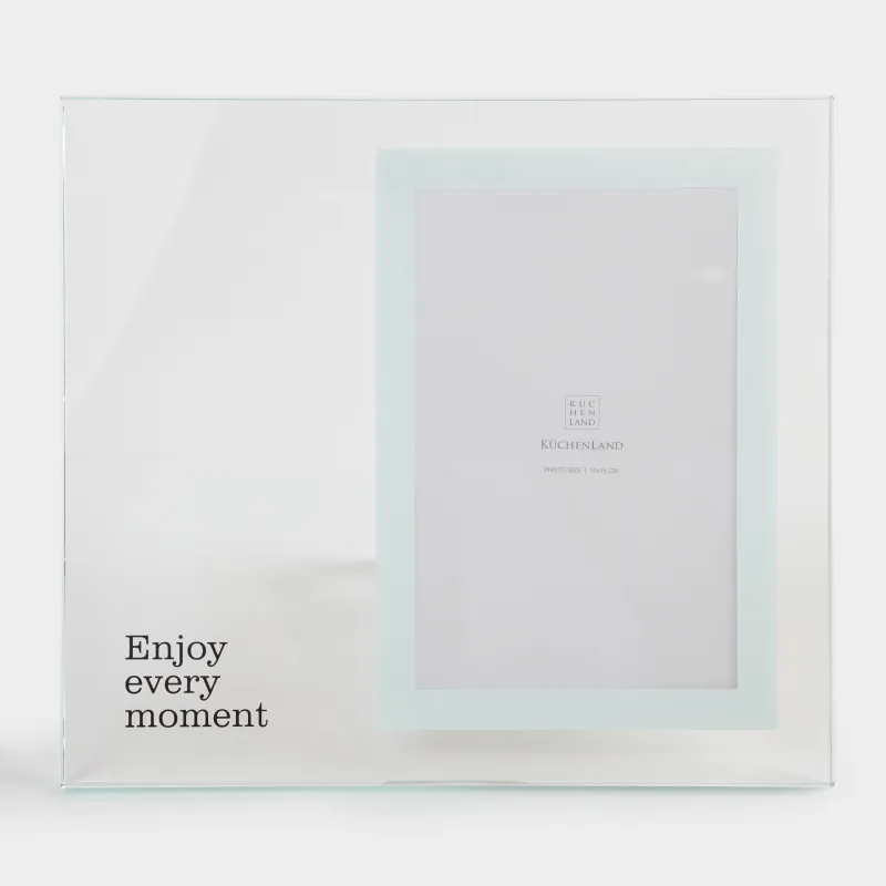 Фоторамка, 21х19 см, с паспарту, стекло, Enjoy every moment, Sheer, image-2