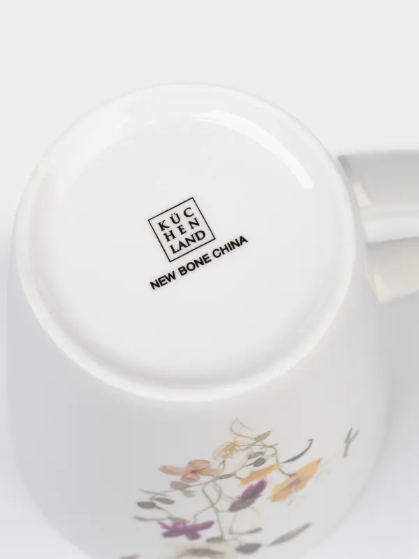 Саптыаяқ, 420 мл, фарфор N, ақ, Сары гүлдер, Floweri, image-4