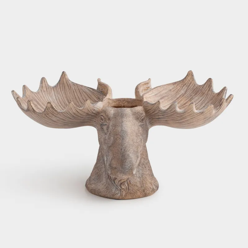 Бөлімі бар тәрелке, 26х см, 3 бөлім, керамика, қоңыр, Бұлан, Moose story