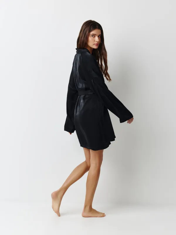 Халат-кимоно женский, с длинным рукавом, Marlina, image-2