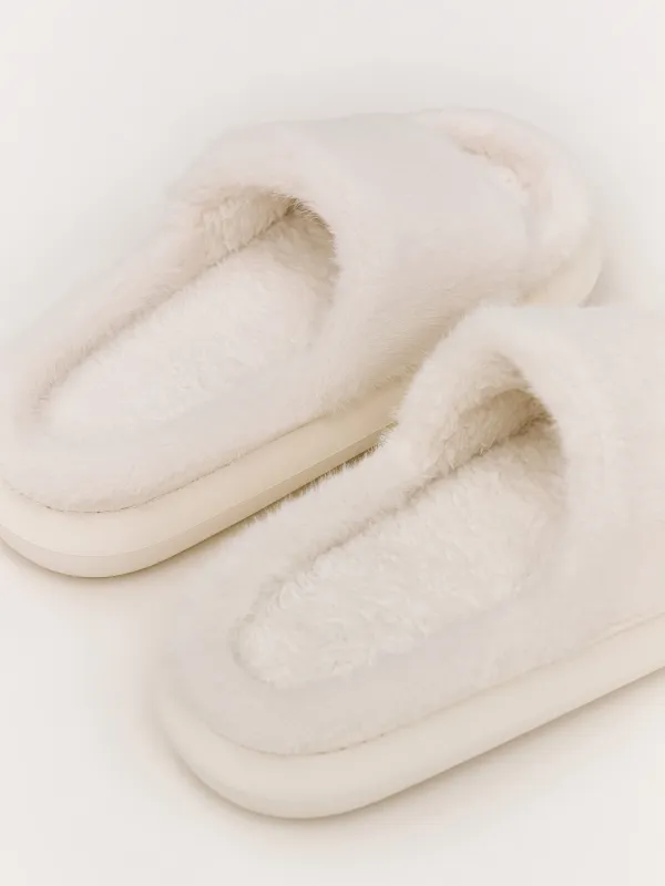 Әйелдер тәпішкелері, үйге арналған, өлшемі 36-37, жасанды үлбір, сүт түстес, Hotty, image-4