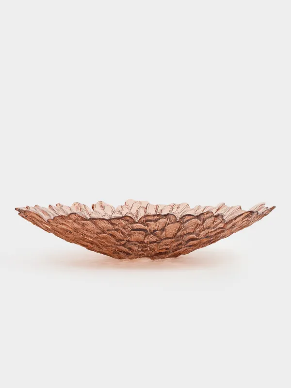 Ваза для фруктов, 39х8 см, стекло Р, коричневая, Pion color, image-0