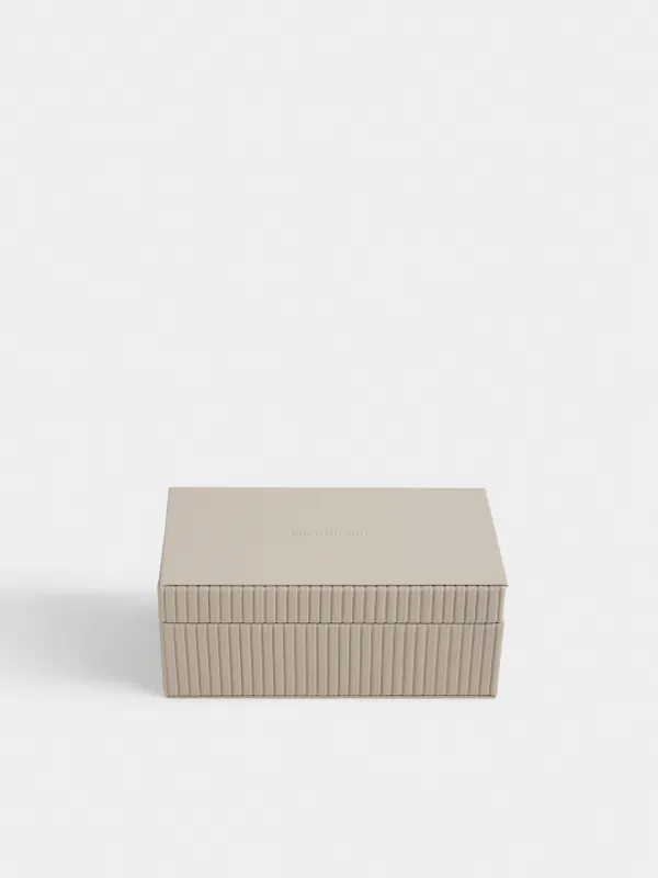 Зергерлік қобдиша, 22х9 см, жасанды былғары/МДФ, сарғылт-қоңыр, Premiere one, image-1