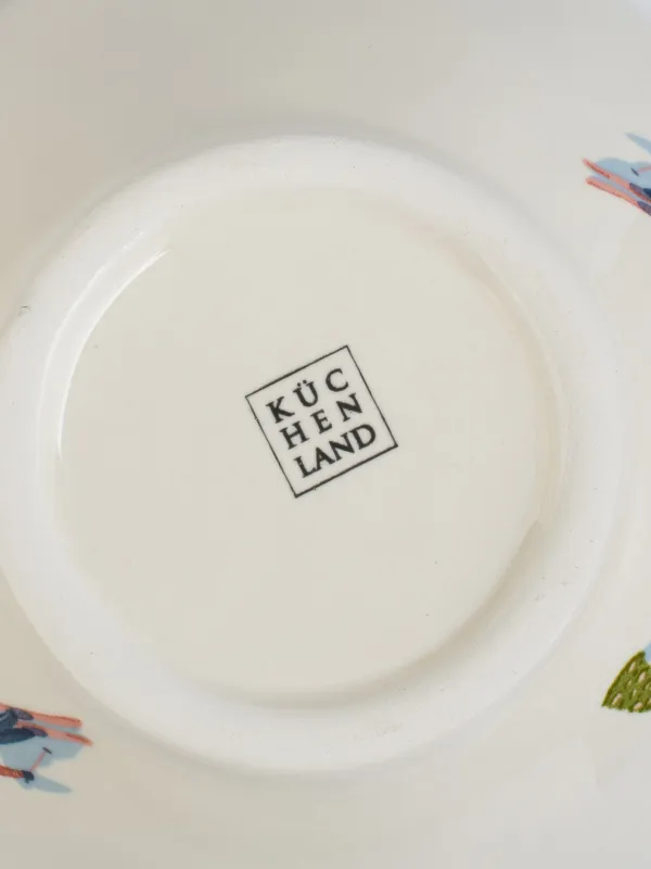 Кесе, 13х5 см, керамика, ақ, Шаңғышылар, Skiers, image-3