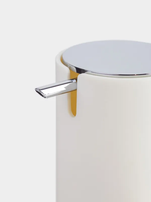 Диспенсер для жидкого мыла, 330 мл, пластик, молочный, Eleos, image-4