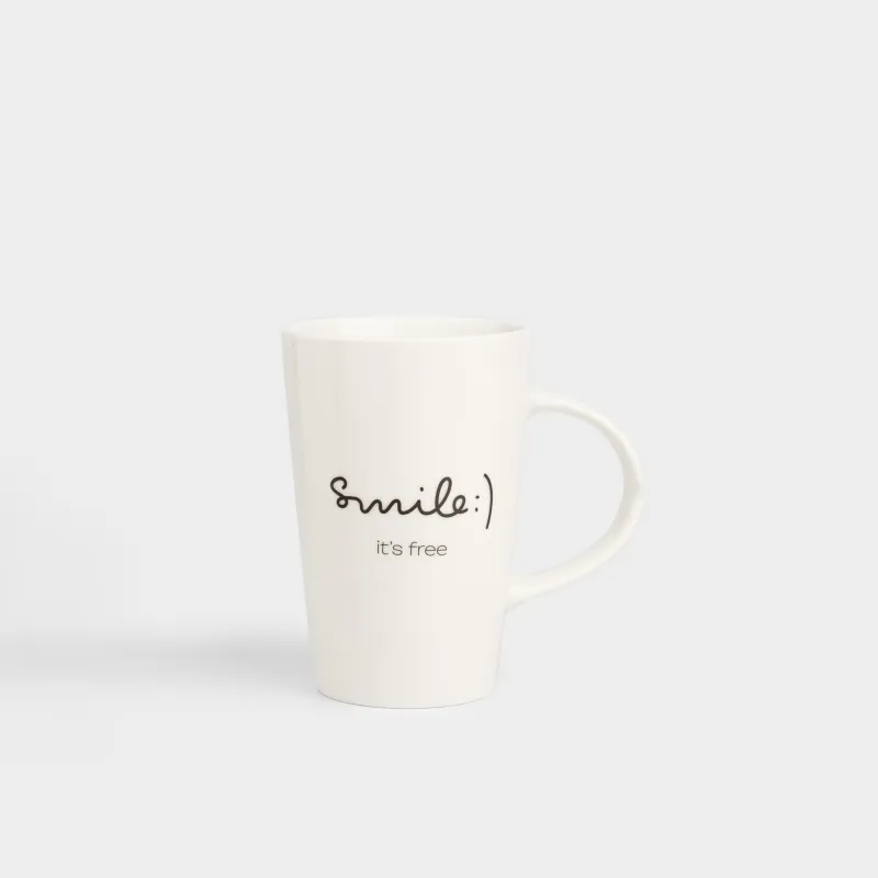 Кружка, 420 мл, Smile, Scroll