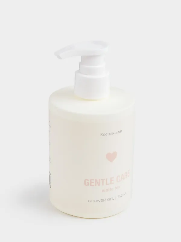 Гель для душа, 250 мл, увлажняющий, Белый чай, Gentle care, image-1