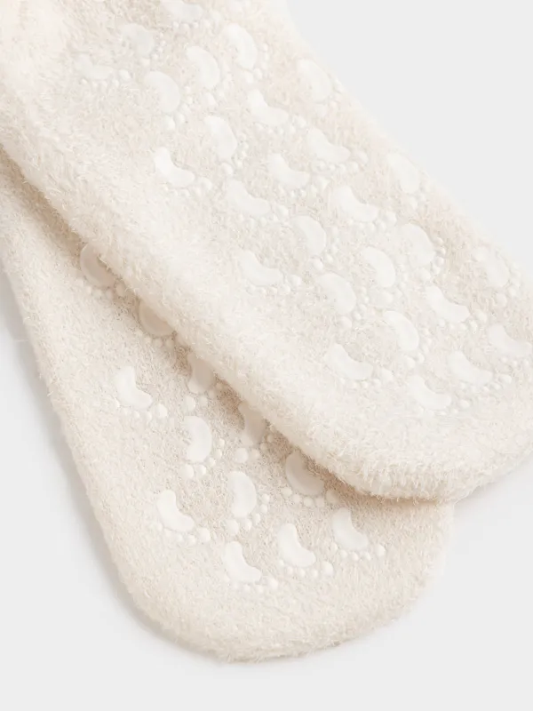 СПА-носки гелевые, р. 36-40, многоразовые, полиэстер, молочные, Spa, image-1