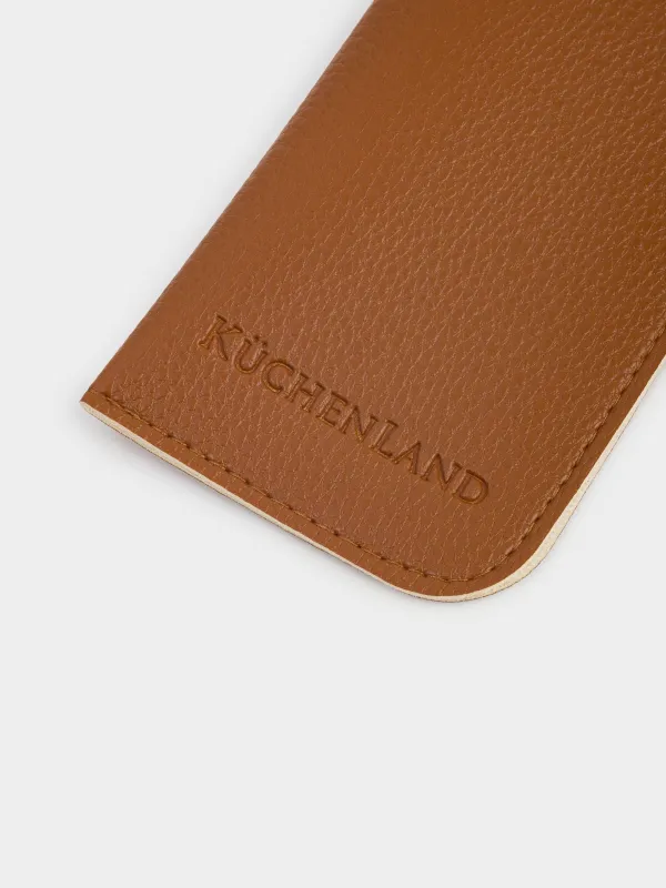 Көзілдіріктерге арналған қорап, 18x8 см, полиуретан, қоңыр, Memo, image-1