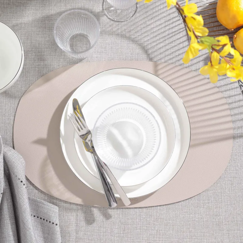 Аспаптарға арналған майлық, 30х45 см, ПВХ, сопақ, бежевый, рок, image-2