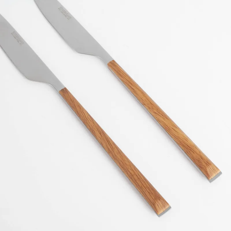 Нож столовый, 2 шт, сталь/пластик, коричневый, Prague, image-3