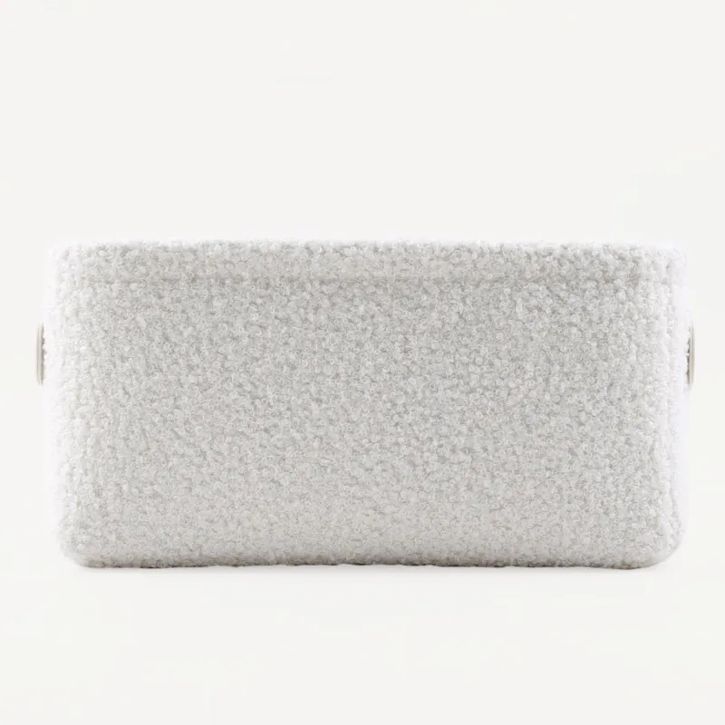 Сақтауға арналған себет, 25х19х12 см, тұтқалары бар, букле, тікбұрышты, сүт, Boucle, image-2