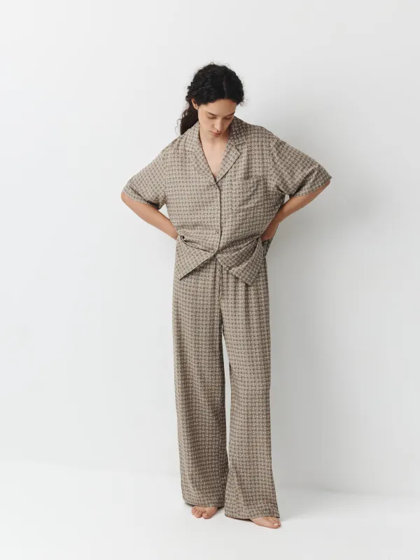 Әйелдер шалбары, өлшемі S, вискоза К, сарғылт-қоңыр, Өрнектер, Emri, image-2