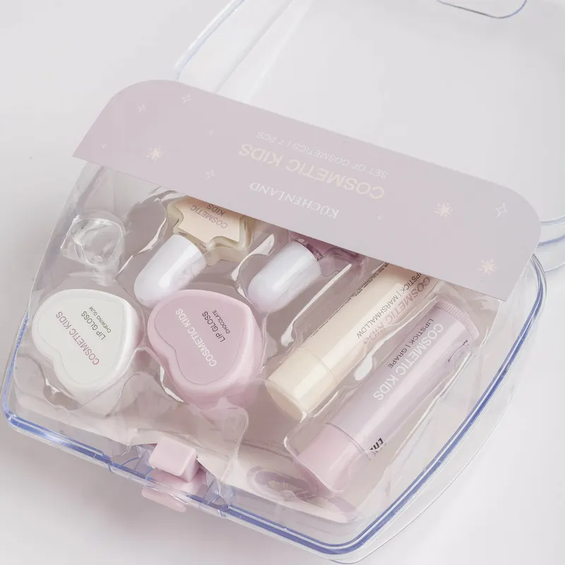 Косметика жиынтығы, балаларға арналған, 15х6 см, 7 зат, пластик, Лаванда қаламы бар сөмке, Cosmetic kids, image-5