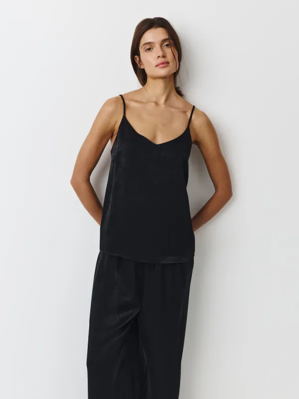 Әйелдерге арналған топ, үйге арналған, өлшемі L, белдіктері бар, полиэстер, қара, Marlina, image-2