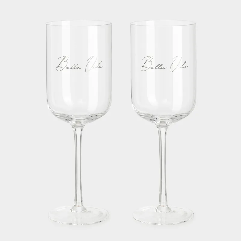 Бокал для вина, 460 мл, 2 шт, кристальное стекло, Bella Vita, Foligno                                                       