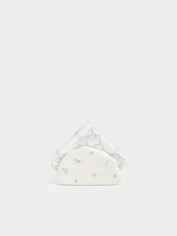Салфетница, 12 см, керамика D, молочная, Нежные цветы, El flora, image-4