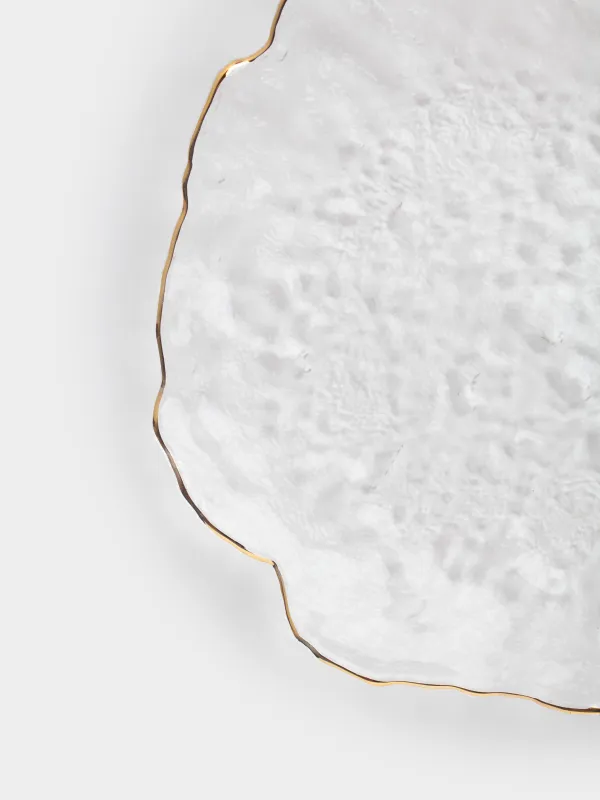 Блюдо, 30 см, с золотистым кантом, Nautilus gold, image-5