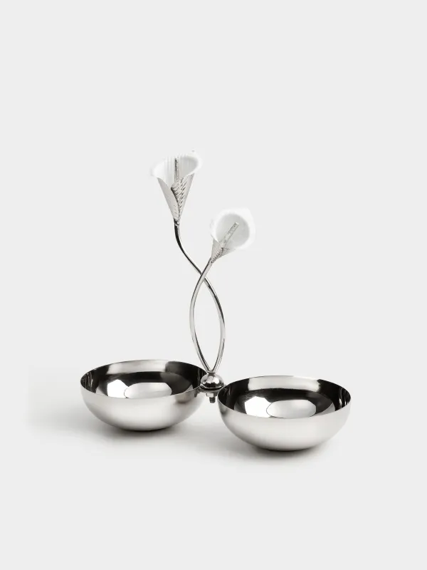 Подставка для закусок, 26х26 см, с ручкой, Fantastic flower, image-3