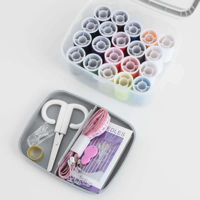 Тігін және қолөнер жиынтығы, 13х10 см, 40 пр, ұйымдастырушыда, пластик / металл, сұр, жіп, image-3