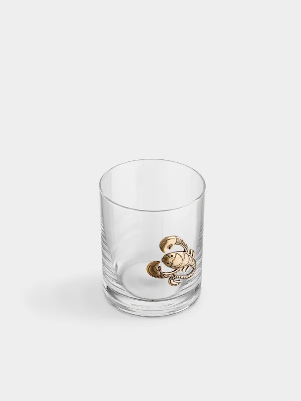 Виски стақаны, 10 см, 340 мл, шыны/металл, алтын түстес, Сарышаян, Zodiac, image-2