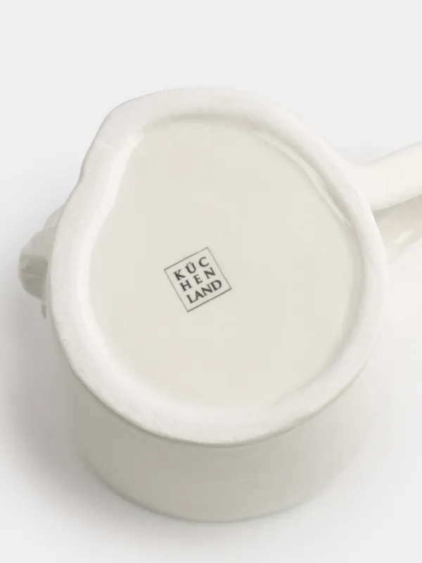 Саптыаяқ, 500 мл, керамика, сүт түстес, Жылқы, Horse pattern, image-3