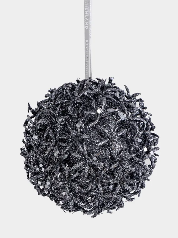 Шырша ойыншығы, 11 см, пластик, жылтырақтары бар, графитті, Отшашу, Шар, Hedgehog ball, image-0