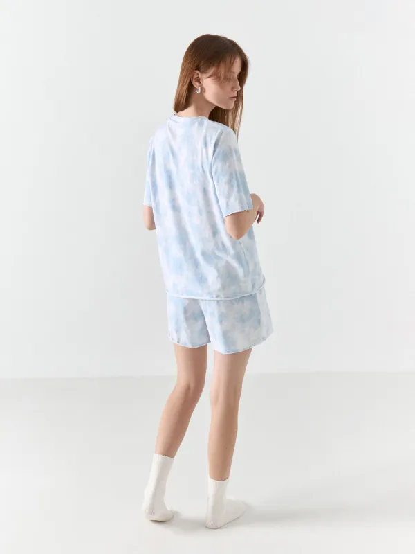 Шорты домашние, голубые, Jocelyn, image-3