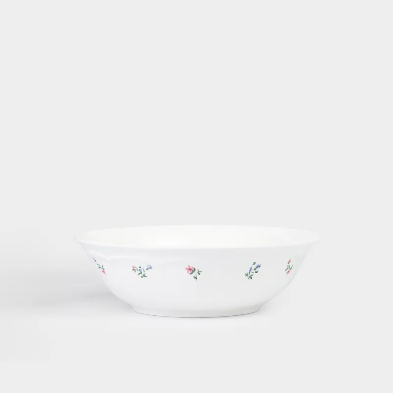 Салат ыдысы, 23х7 см, 1,45 л, фарфор N, ақ, Нәзік гүлдер, El floria